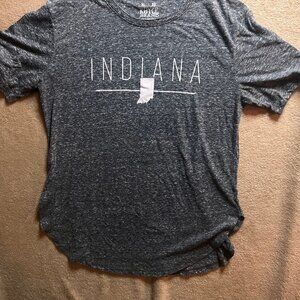 Royce Brand Adult XL Heather Gray‎ Indiana State Logo Short Sleeve Shirt